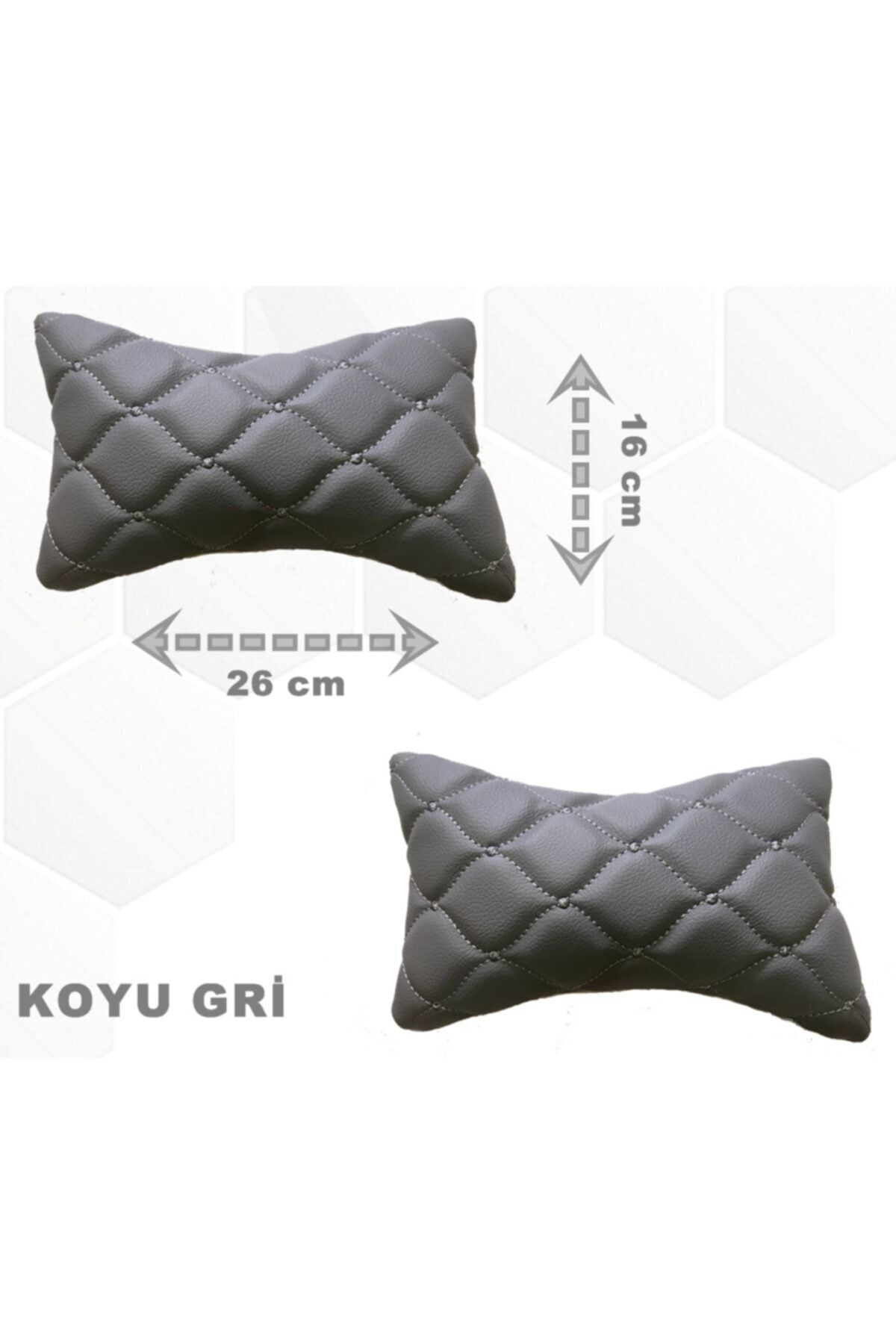 Point Hyundai I20 Hb 2015 - 2019 Arası Oto Koltuk Boyunluk Suni Deri Ve Jarse 2 Adet