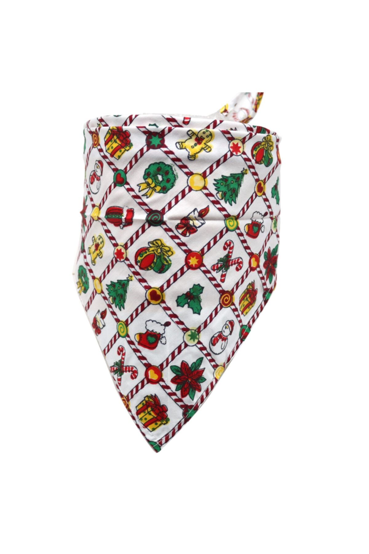 Mixpet Kedi Köpek Yılbaşı Temalı Bandana Medium 42x42x65 Cm