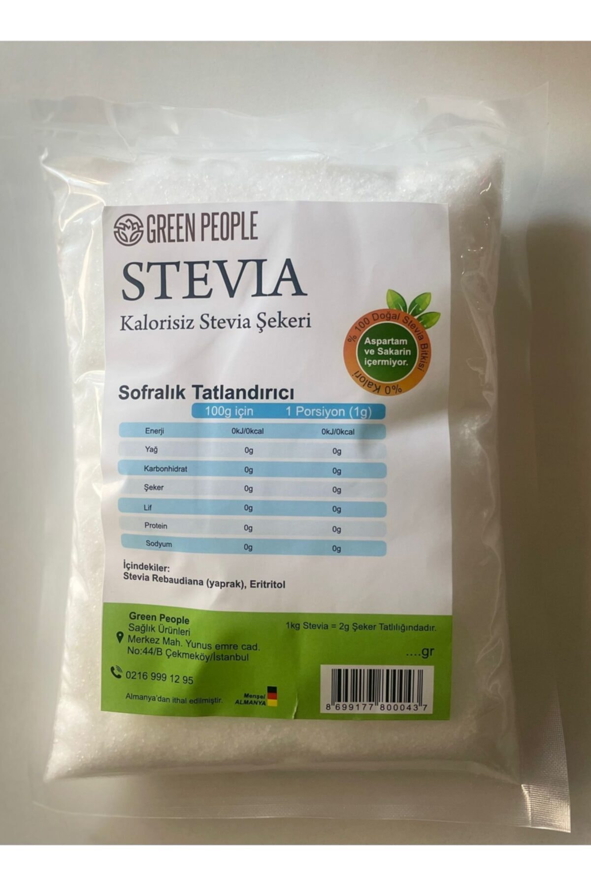 Greenpeople Kalorisiz Stevia Şekeri (500gr)
