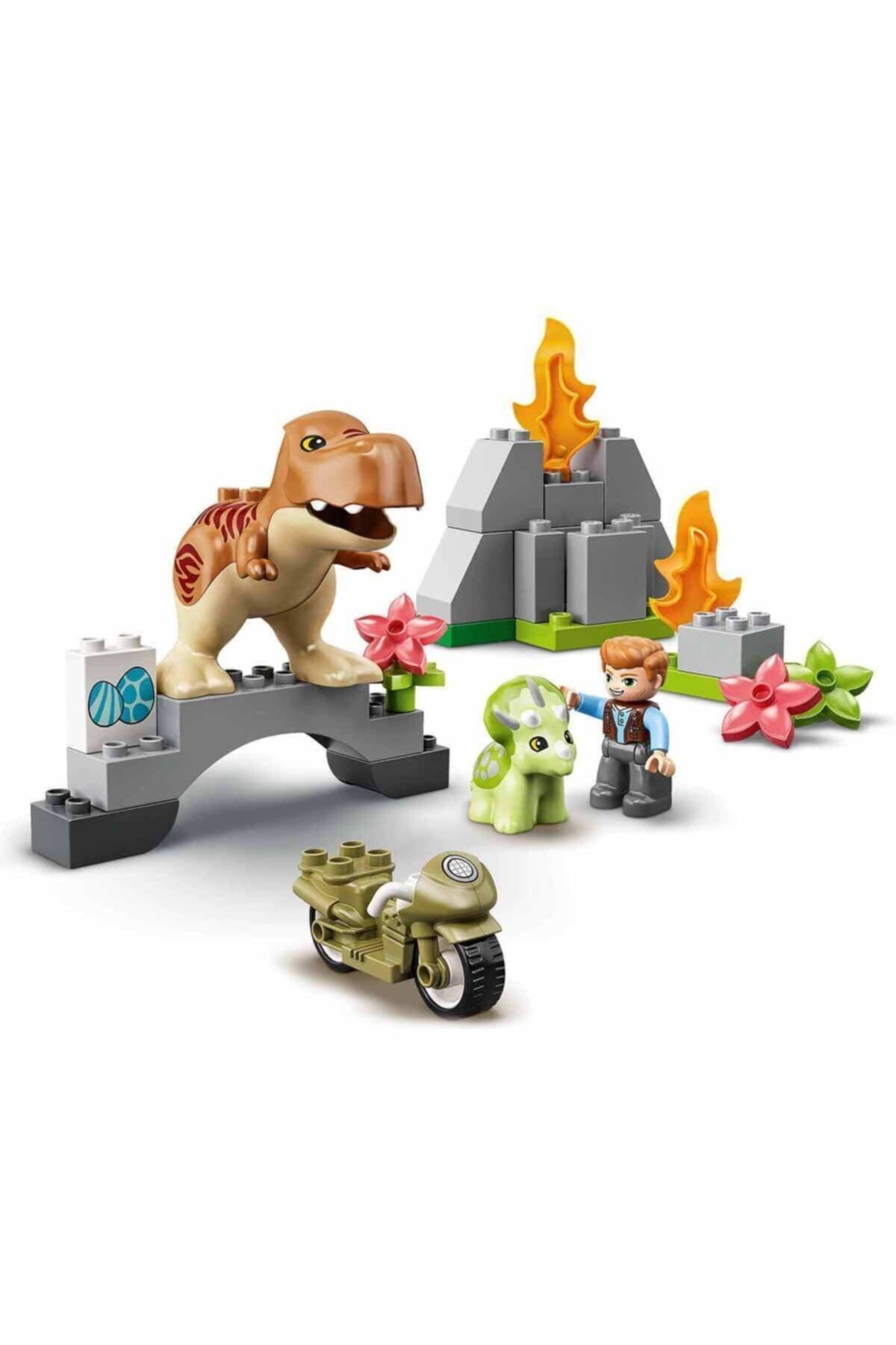 LEGO Duplo Jurassic World T-rex Ve Triceratops Dinozor Kaçışı 10939
