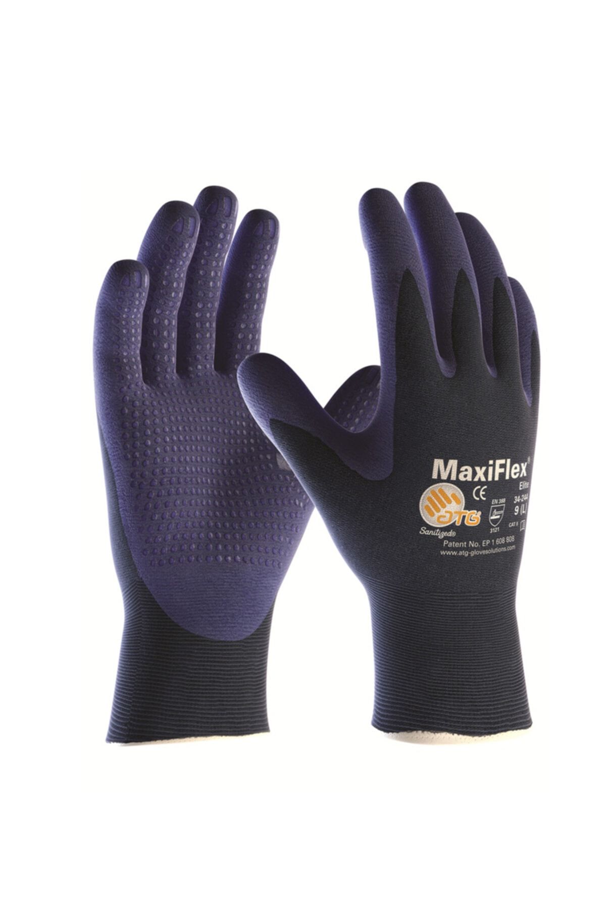 ATG Maxiflex® Elite™ 34-244 No:8 Medium Avuç Kaplamalı Örgülü Bilek
