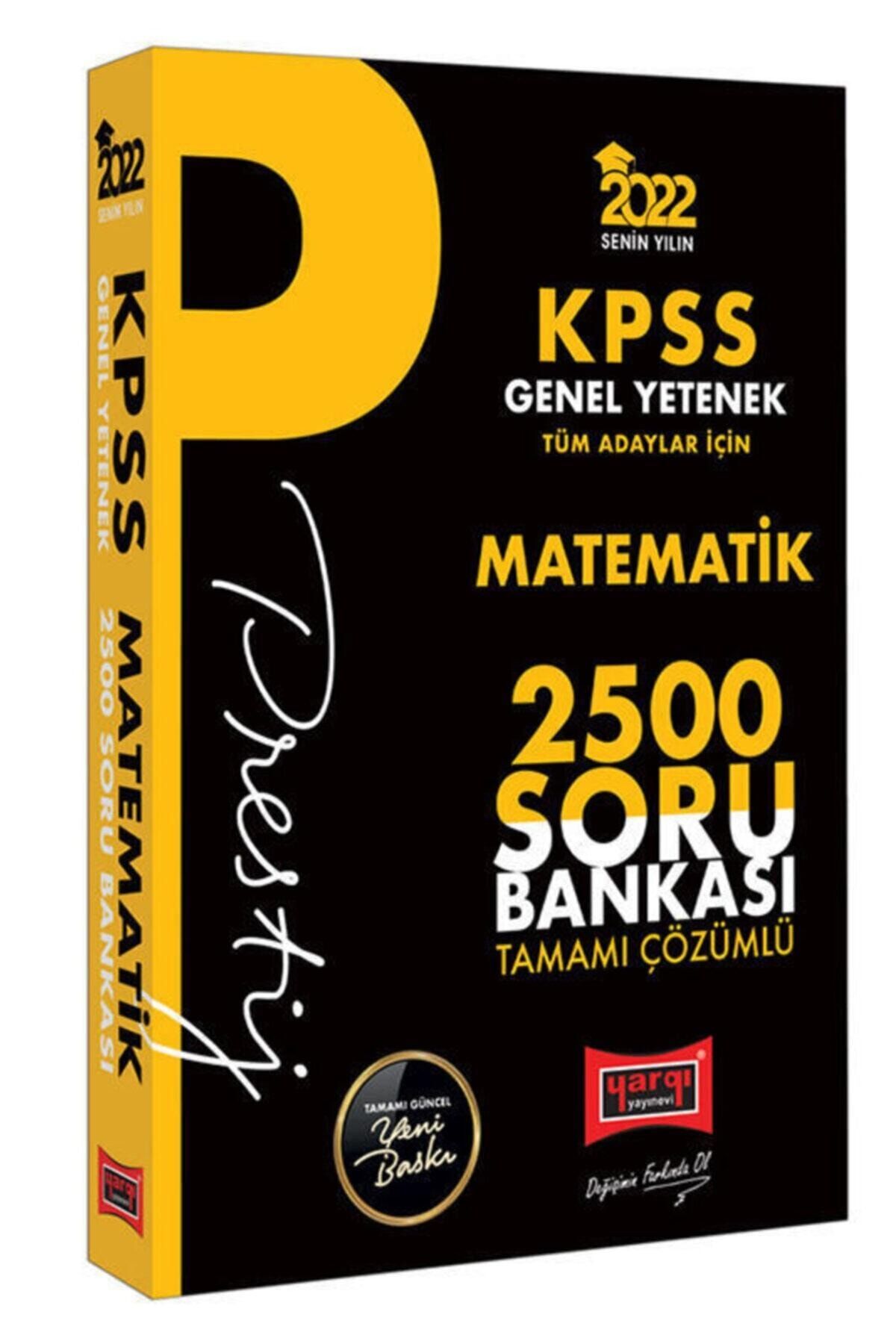 Yargı Yayınları 2022 Kpss Genel Yetenek Matematik Prestij Seri Tamamı Çözümlü 2500 Soru Bankası