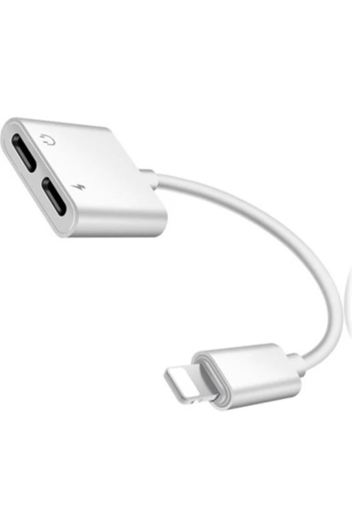 Soffany Iphone Şarj Çoğaltıcı Lightning 2in1 Şarj Kulaklık Dönüştürücü Jack Adaptör