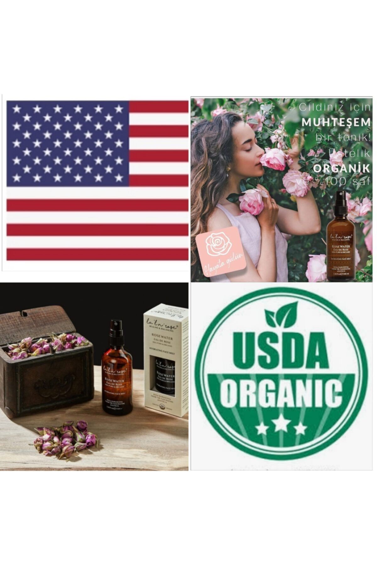 La'l n' Rose Organik Gül Toniği 100 Ml X 2'li Avantaj