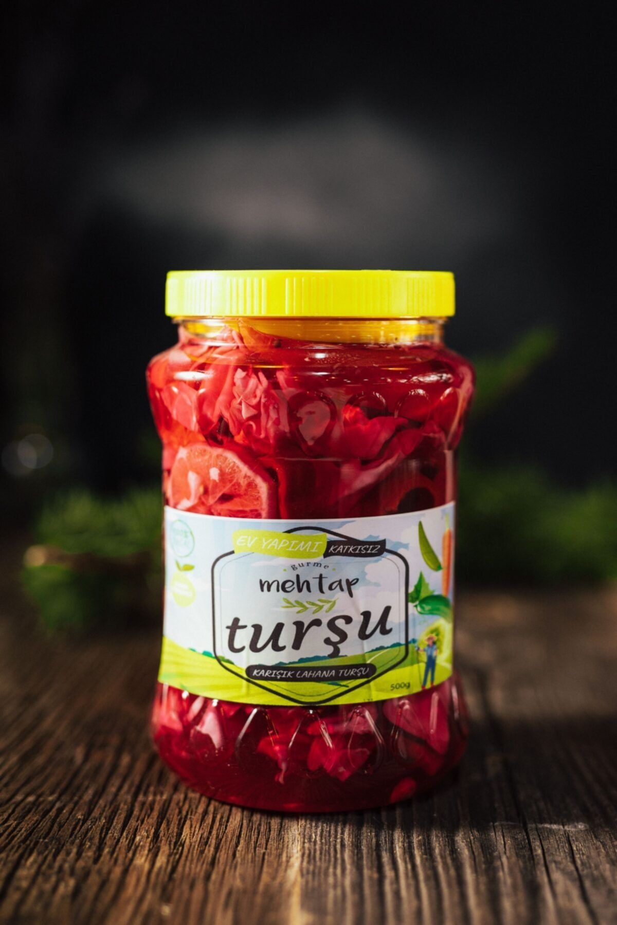 Mehtap Gurme Karışık Kırmızı Lahana Turşusu 500g