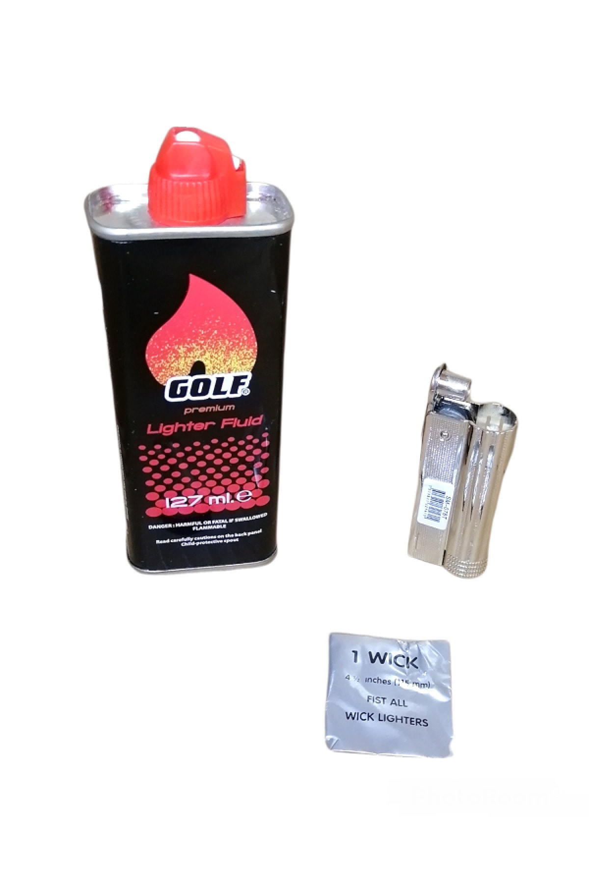 Golf Odix Benzinli Muhtar Çakmak 127ml Çakmak Benzini 1 Adet Yedek Fitil Ve Çakmak Taşı Rüzgar Çakmağı
