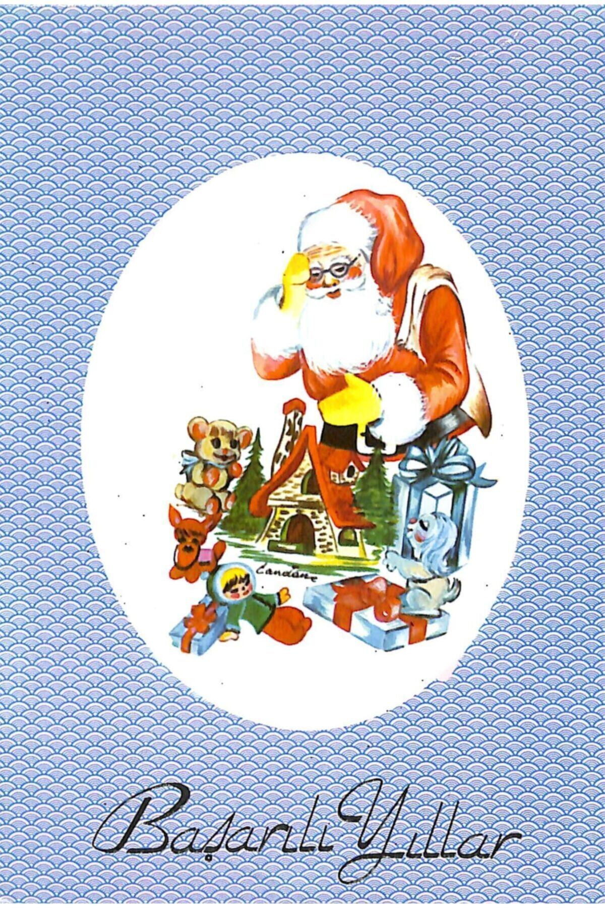 Gökçe Koleksiyon Yılbaşı Noel Baba Temalı Kartpostal