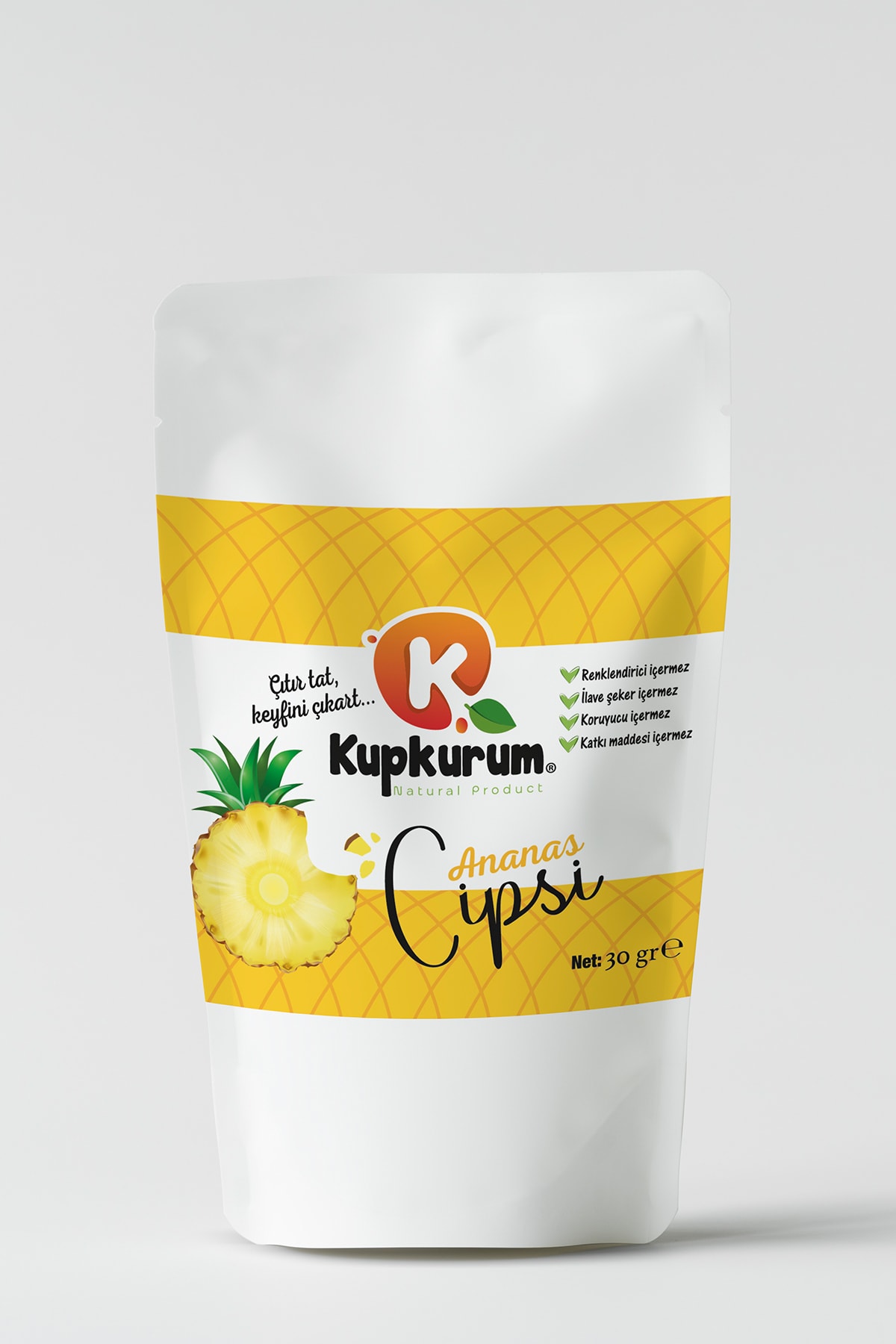 Kupkurum Ananas Cipsi 30 gr
