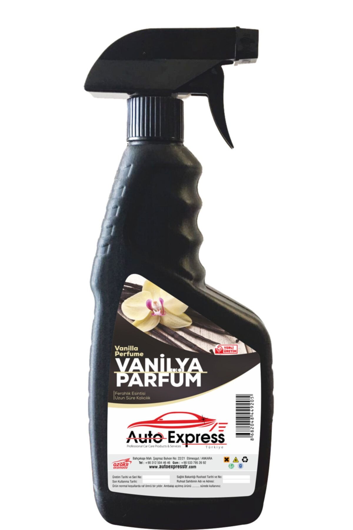 AUTOEXPRESSTÜRKİYE Vanilya Oto Kokusu 500 ml Fıs Fıs
