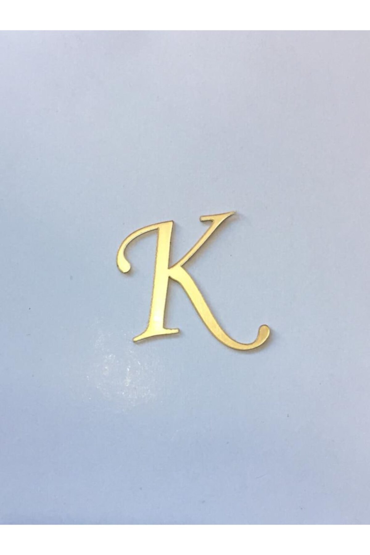 ÖzerHediyelik Nişan Söz Kına 30 Cm Bir Adet Gold Seçenekli Baş Harf Aynalı Pleksi K Harfi