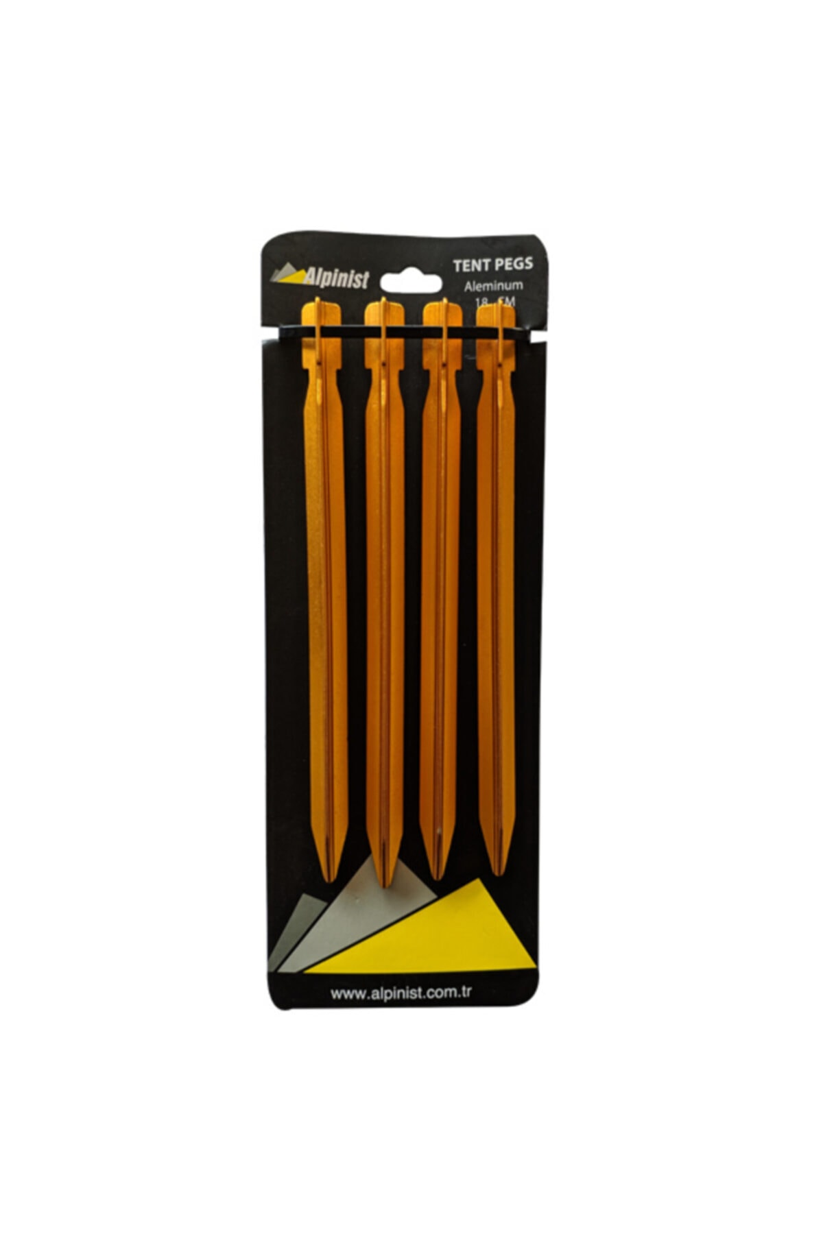 elifeoutdoor Alpinist Alüminyum 6061 Çadır Kazığı 18 cm Turuncu 4’lü