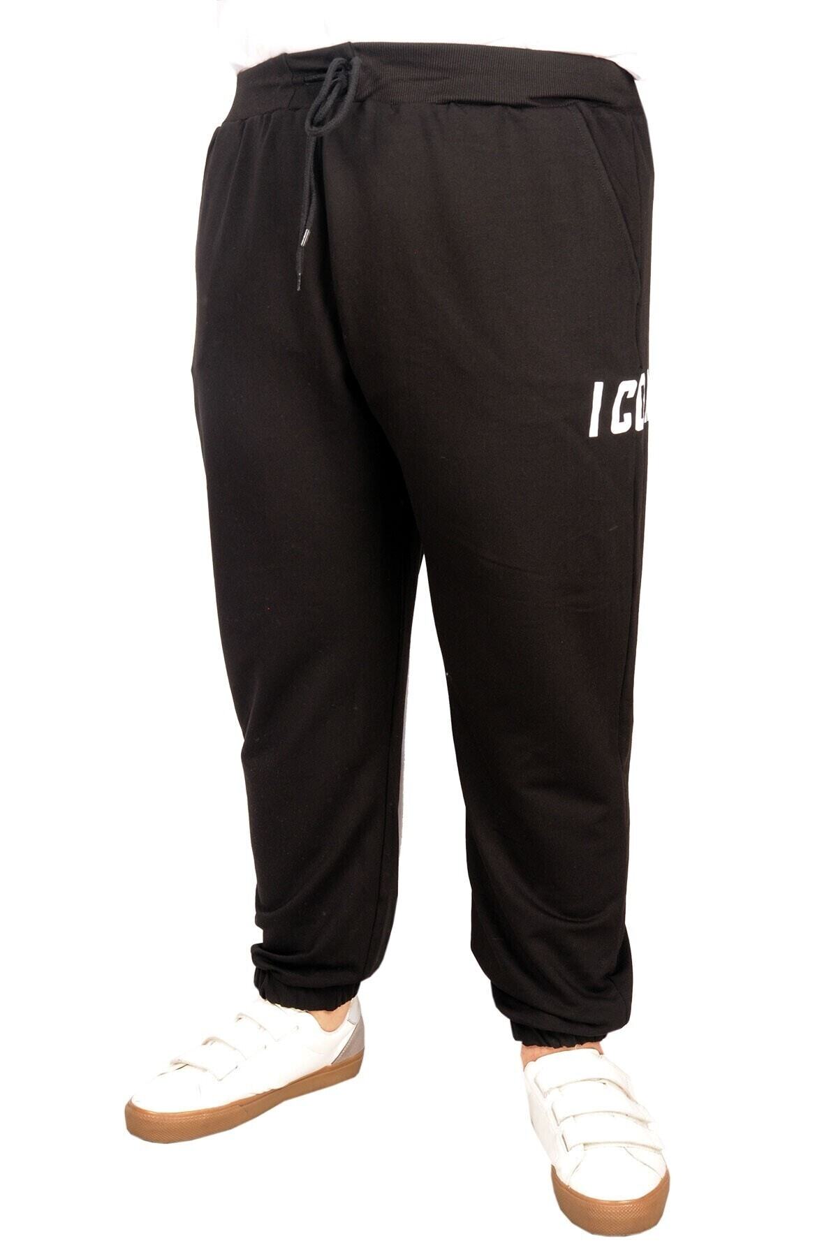 ModeXL Eşofman Altı Dar Paça Icon 21207 Siyah