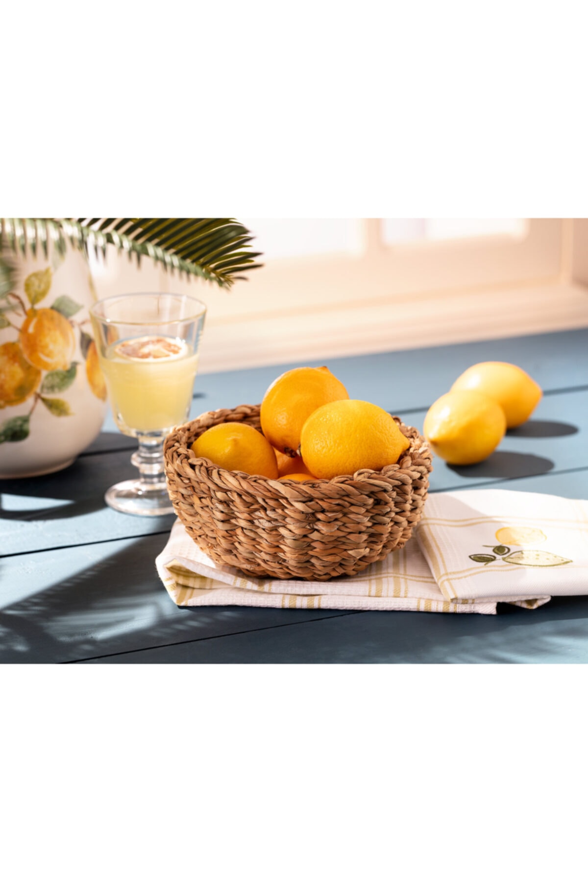 Madame Coco Marlie Küçük Hasır Sepet 16x8 Cm