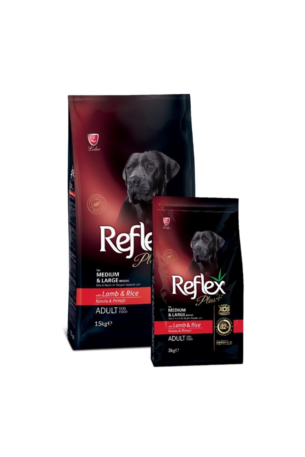 Reflex Plus Orta & Büyük Irk Kuzu & Pirinç Yetişkin Köpek Maması 15 Kg