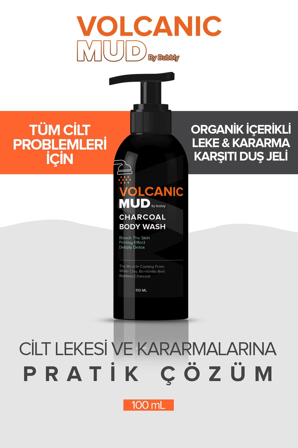 Volcanic Mud by Bubbly Volcanic Mud Aktif Karbonlu Duş Jeli 100 Ml