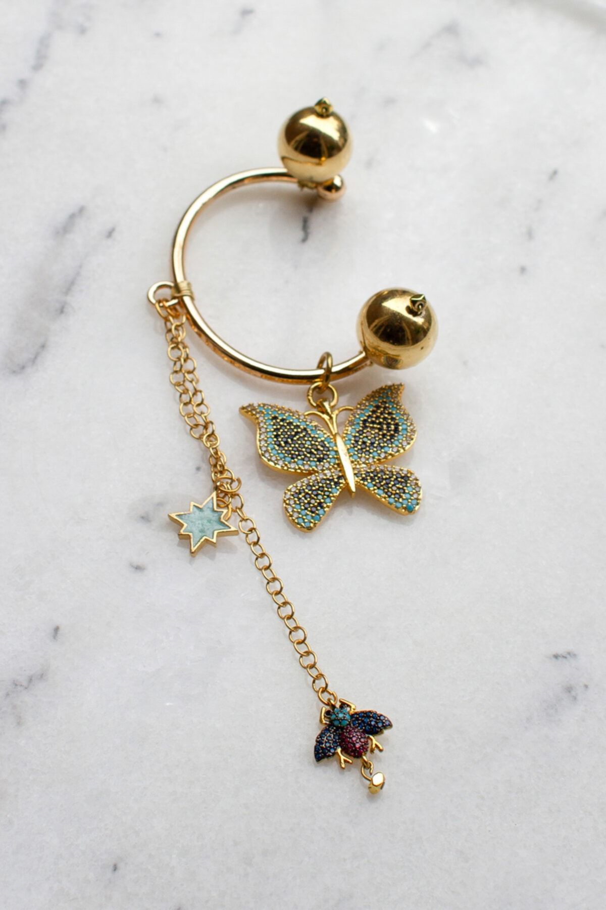 SAARA İSTANBUL Kelebek Figürlü Ear Cuff