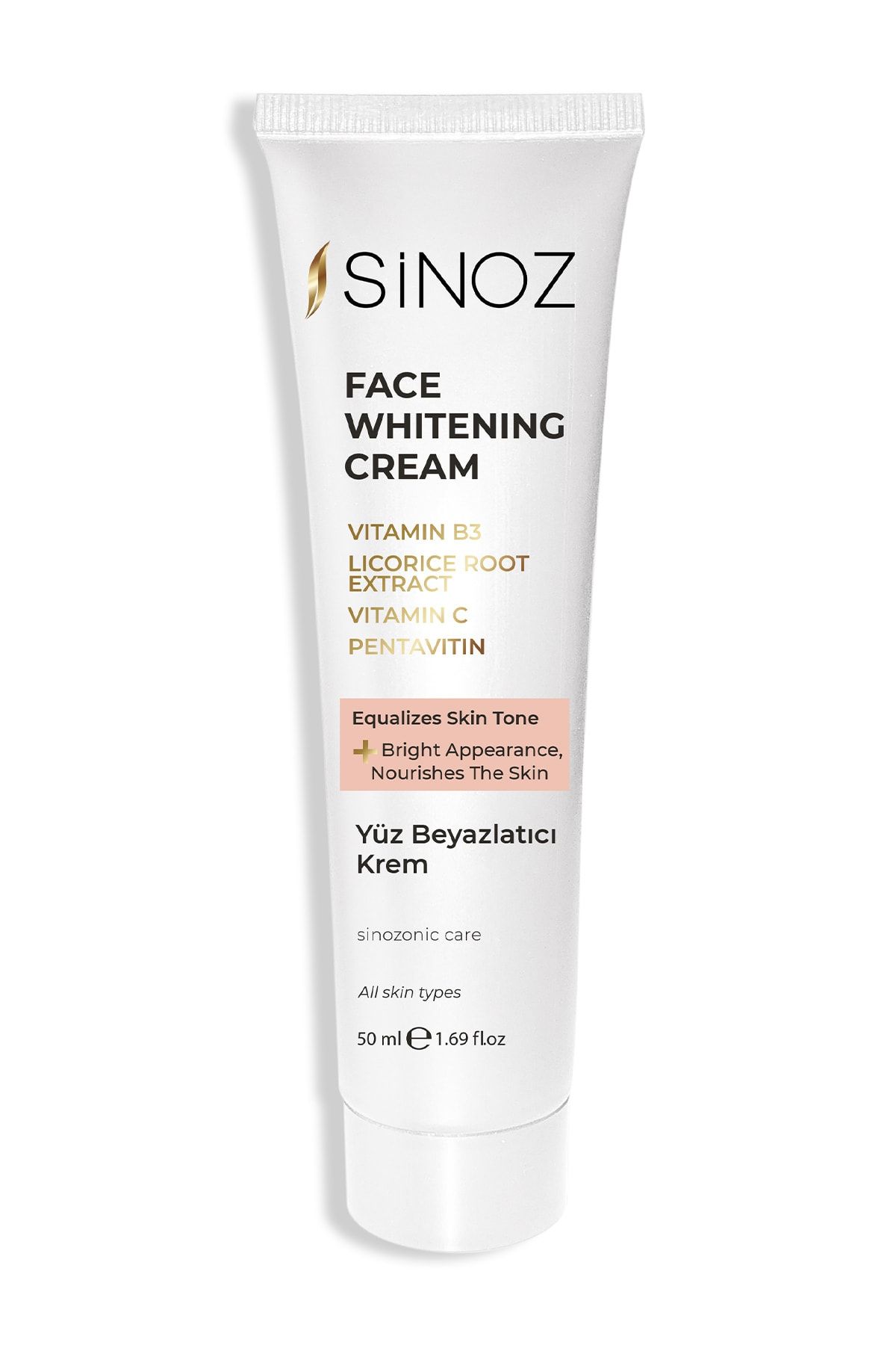 SİNOZ Yüz Beyazlatıcı Aydınlatıcı Krem 50 ml