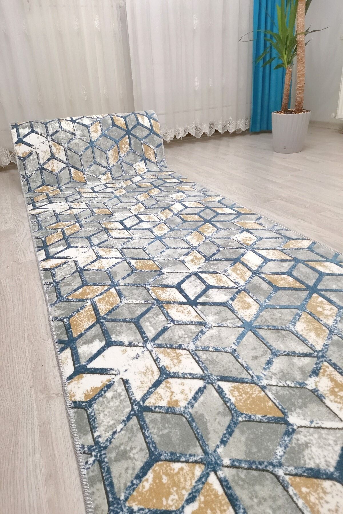 şekercihalı Kaymaz Taban Yıkanabilir Kesme Yolluk Salon Koridor Banyo Mutfak Halısı - Novamavipetek