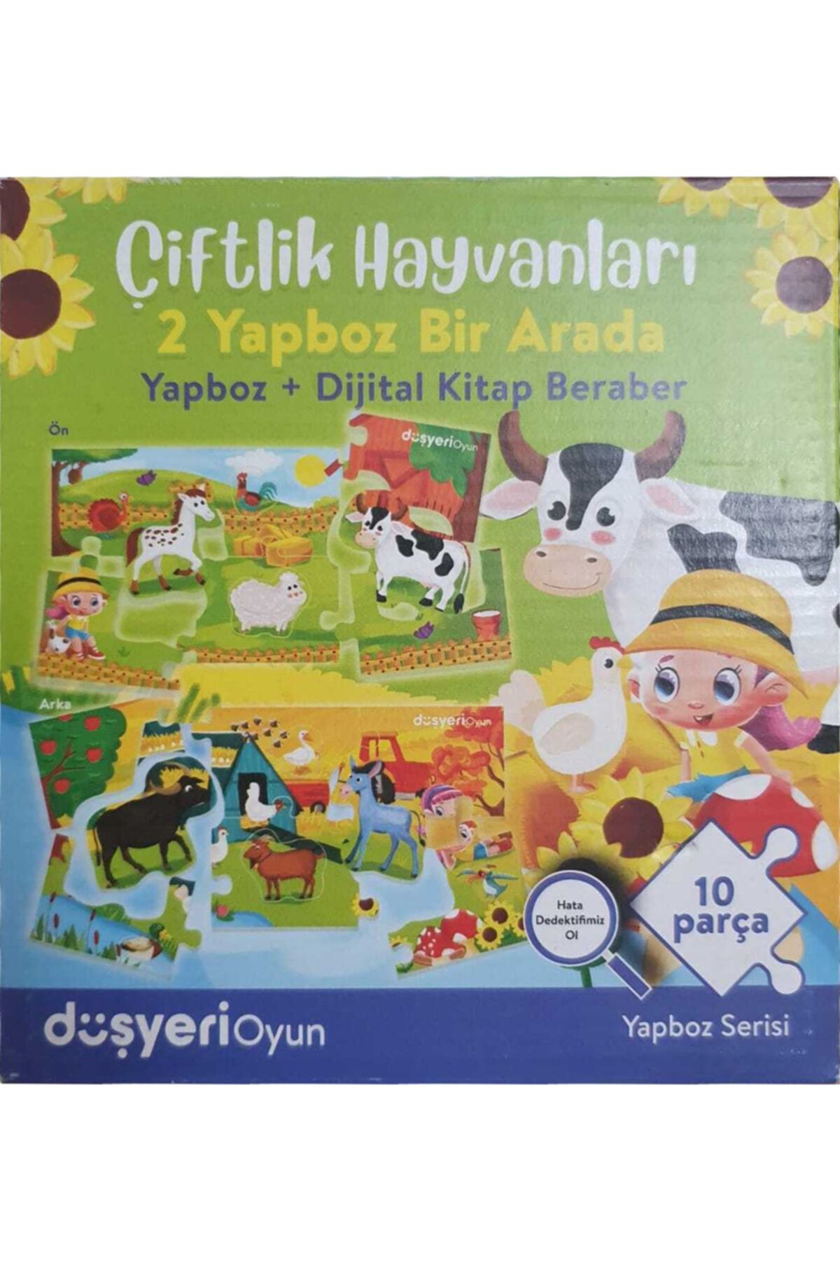 Düşyeri Çiftlik Hayvanları 2in1 Yapboz + Dijital Kitap