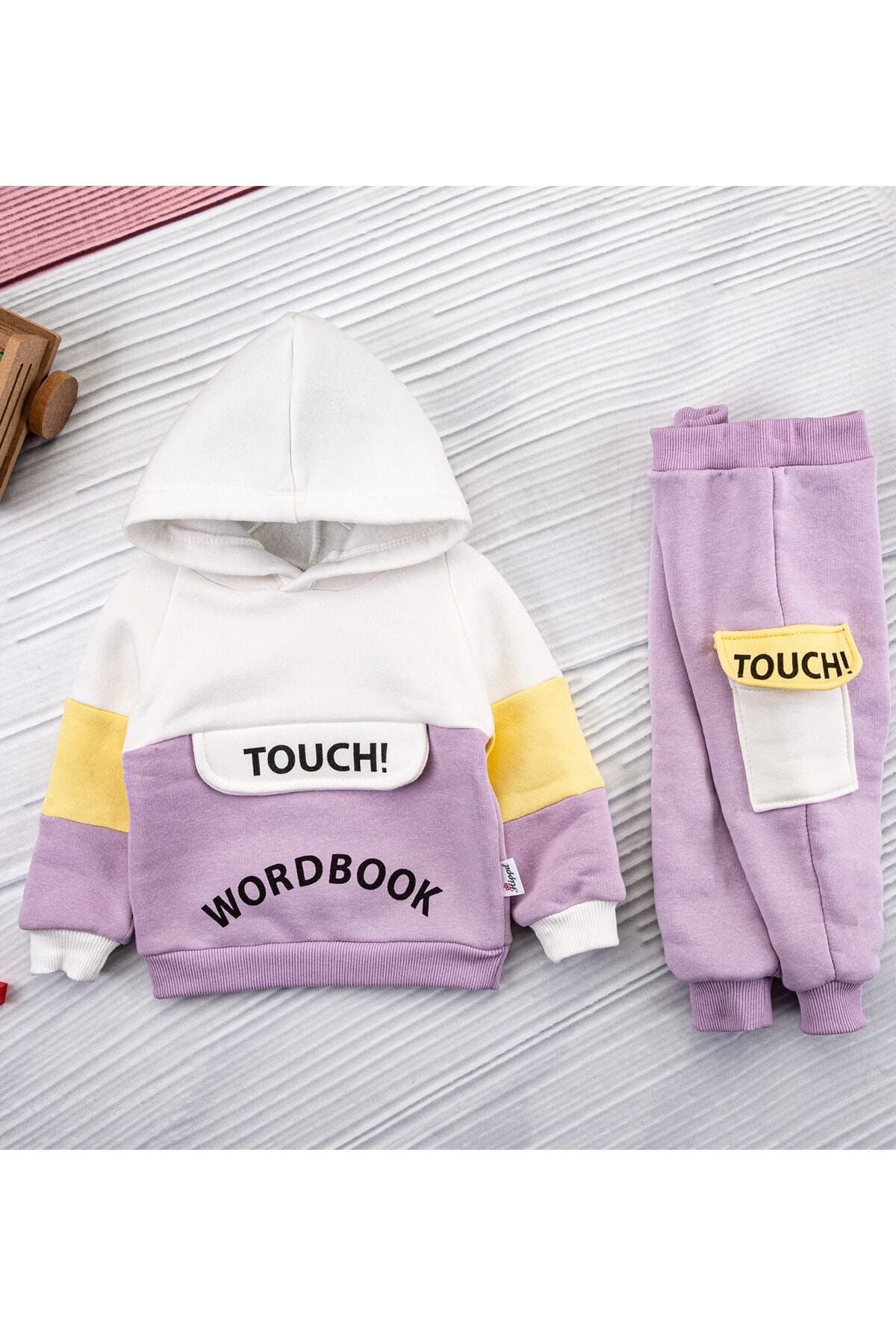 Hippıl Baby 2'li Kapüşonlu Unisex Bebek Tarz Takım Sweat