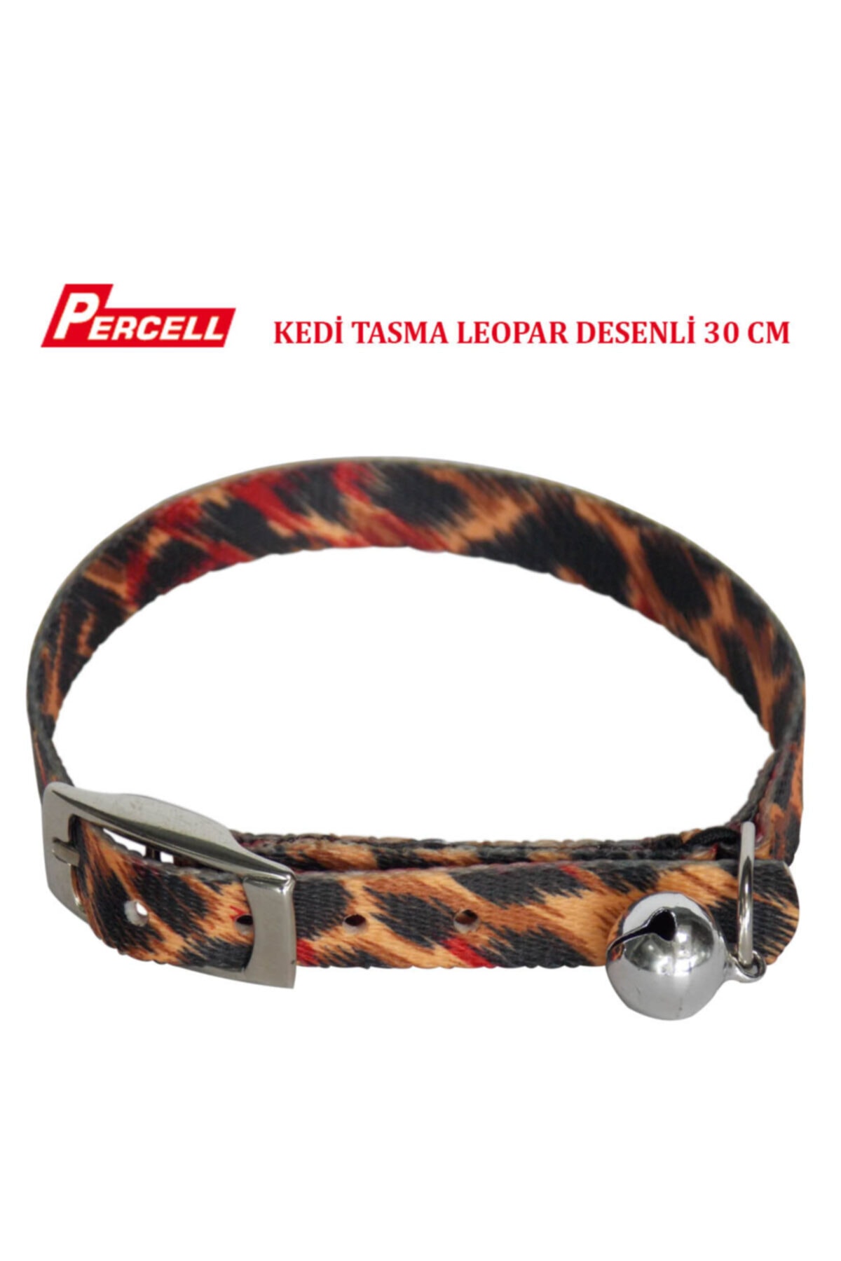 Berrinstore Percell Kedi Tasma Leopar Desenli 30 Cm