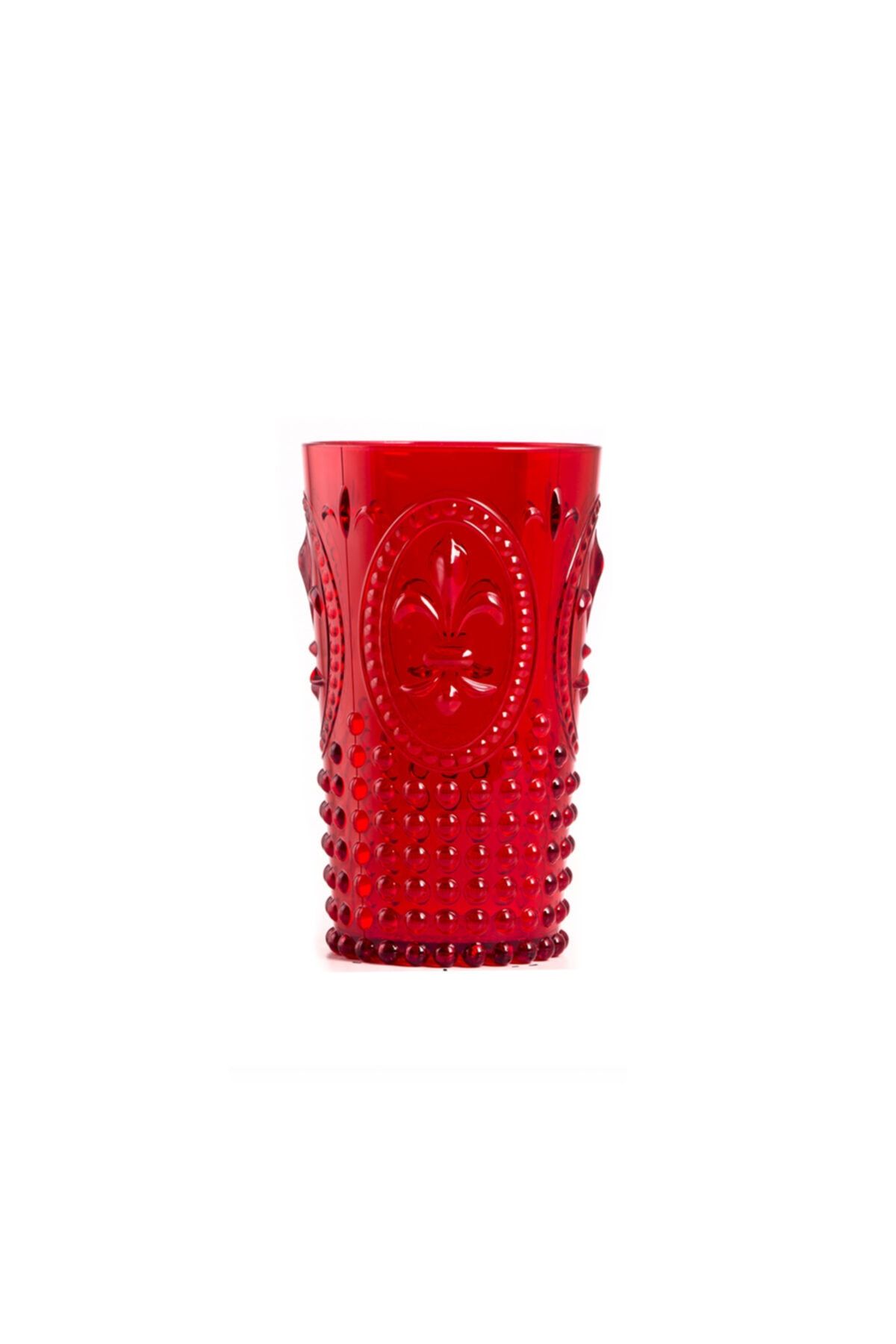 EW's Kitchenware Akrilik Kırmızı Uzun Bardak