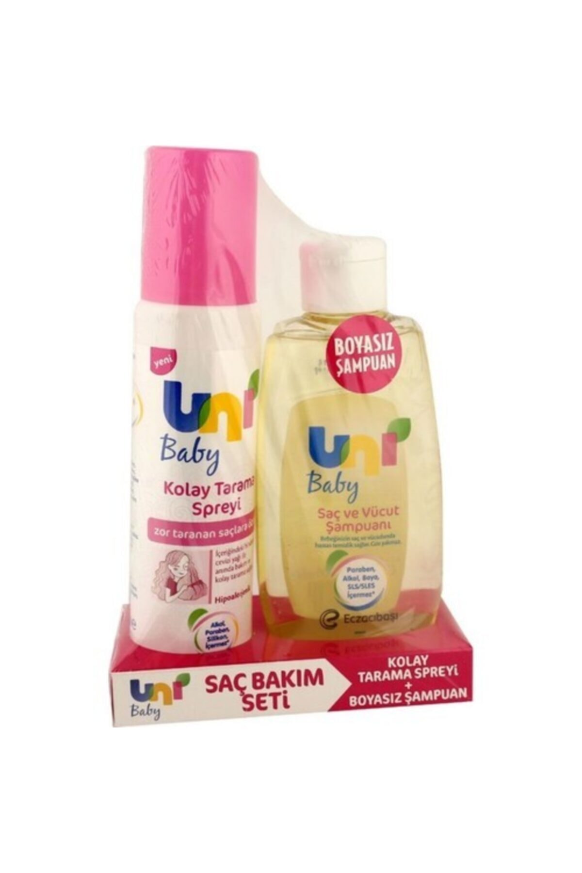 Uni Baby Kolay Tarama Spreyi + Saç Ve Vücut Şampuanı