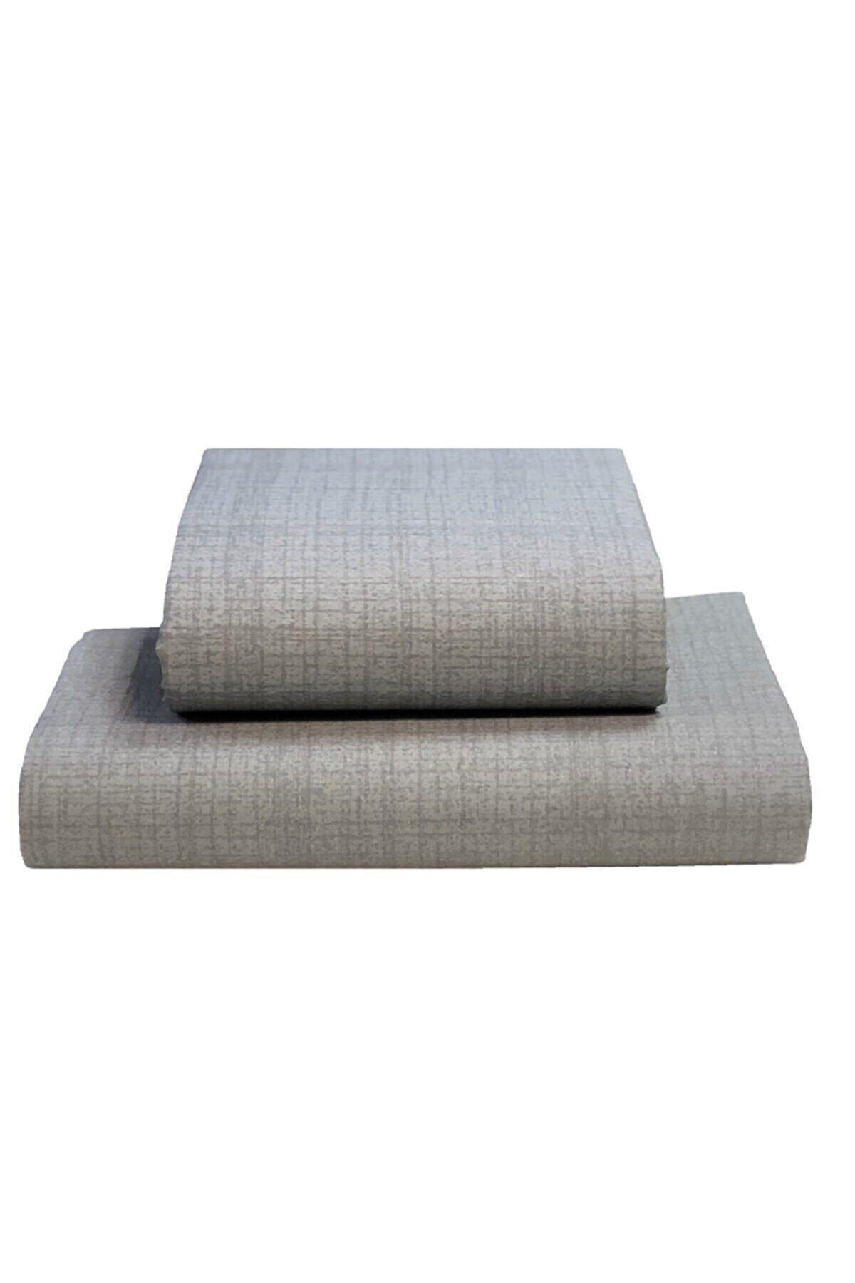 ipek home living Ranforce Battal Boy Çarşaf Gri 240 X 260