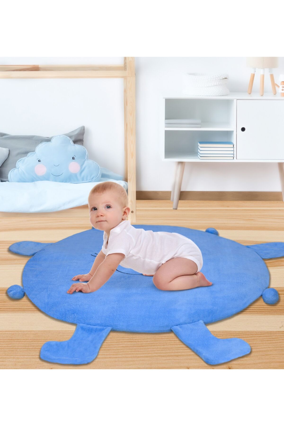 Özgüner Oyuncak Bebek Oyun Halısı 120 Cm Ponponlu Ve Ayaklı (%100 Yerli)