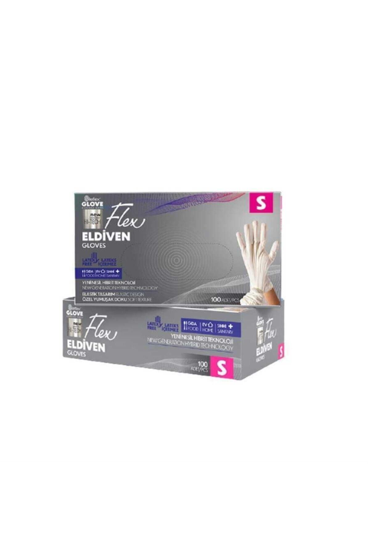 REFLEKS Glove Flex Eldiven 100lü Beyaz S 4 Kutu