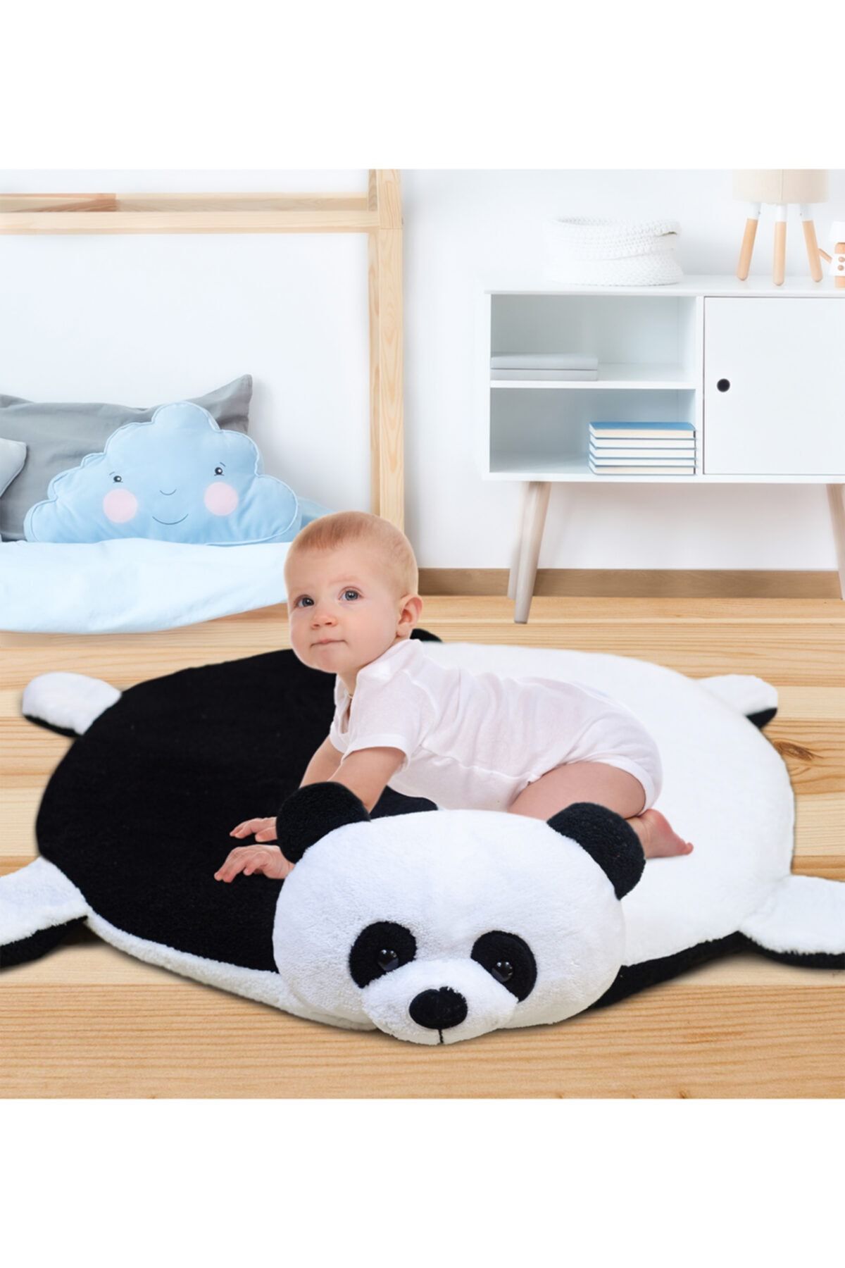 Özgüner Oyuncak Bebek Oyun Halısı 120 cm Pandalı Oyun Matı