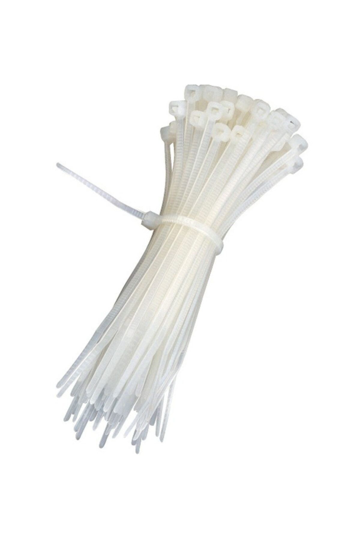 ARSVİSİON Plastik Kelepçe Cırt Kablo Bağı Beyaz