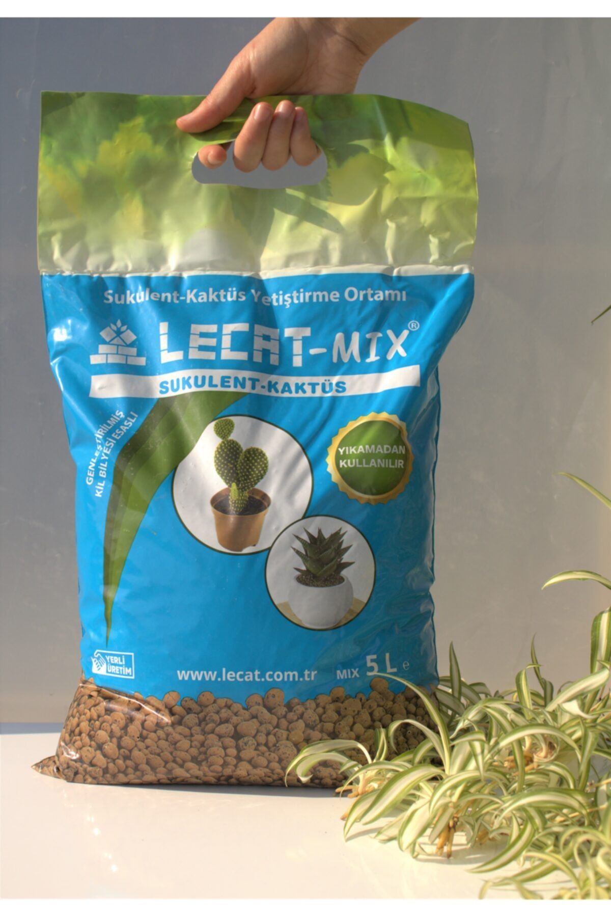 Doğalsan Tarım Kil Bilyesi 5 Lt (0-3 Mm) 2 Adet Kaktüs & Sukulent Için Hidroponik Toprak Lecat Hidrokültür Toprağı