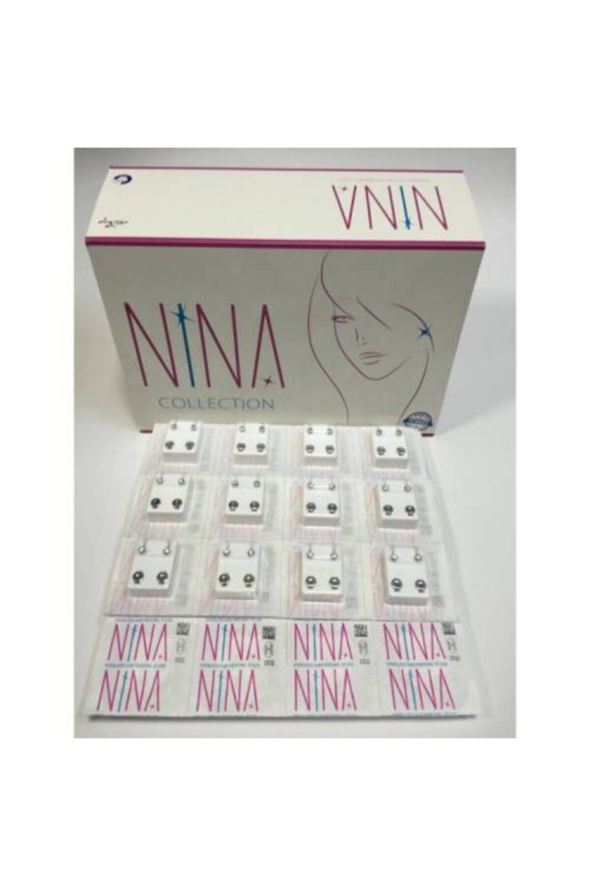 nina Kulak Delim Küpesi ( 12 Çift Delim Küpesi )