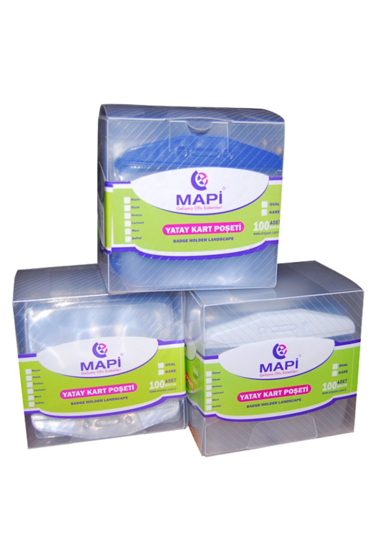 Mapi Kart Poşeti Yatay (100 Lü) Beyaz 910 10 00