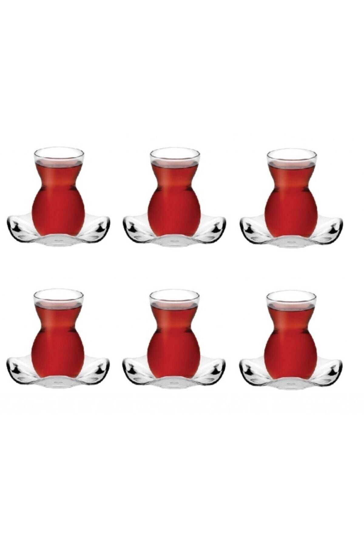 Paşabahçe Çay Takımı Dantel 12 Parça Pşb.96574 Fma05152 Fma06021