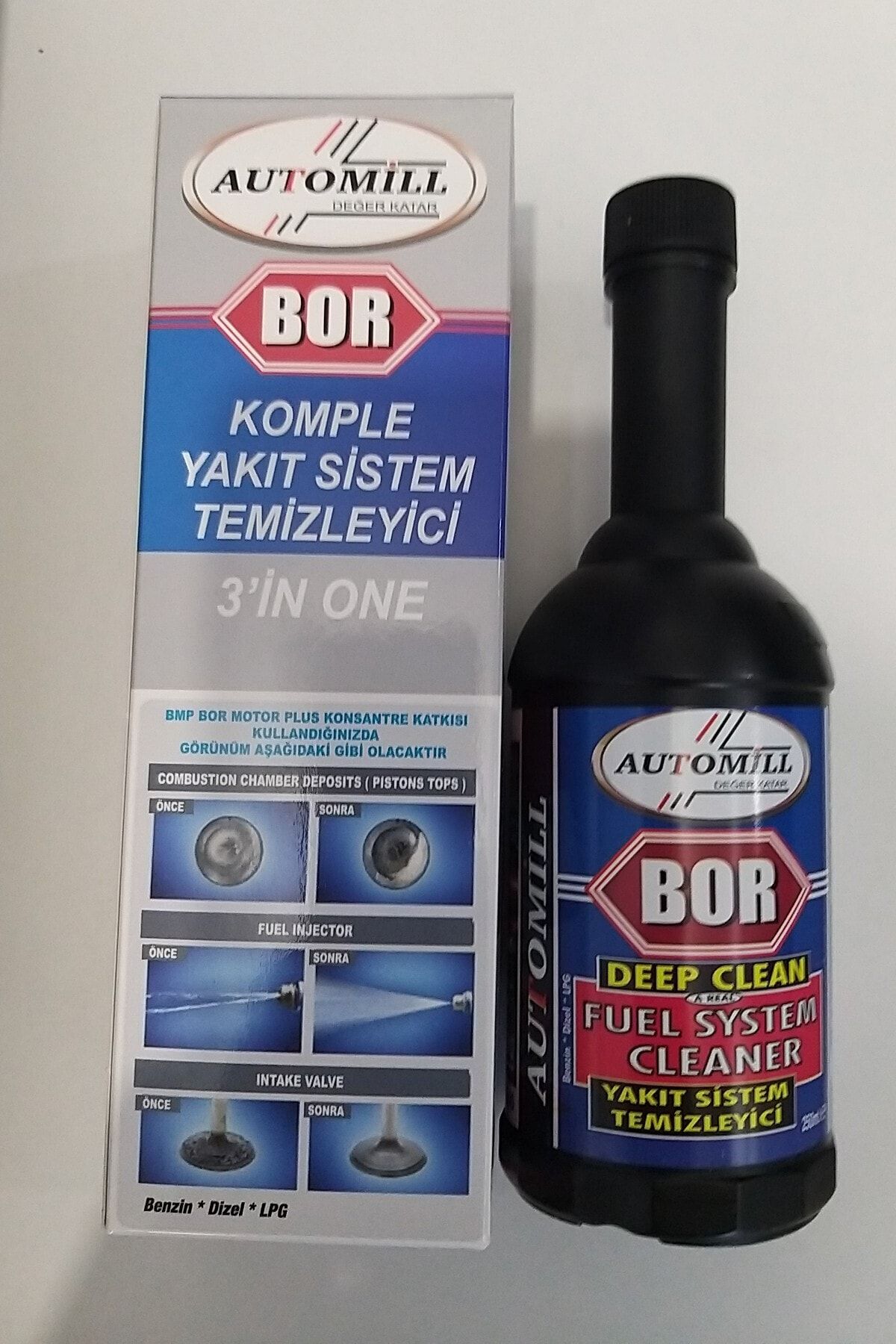AUTOMİLL Bor Komple Yakıt Sistem Temizleyici 3in1
