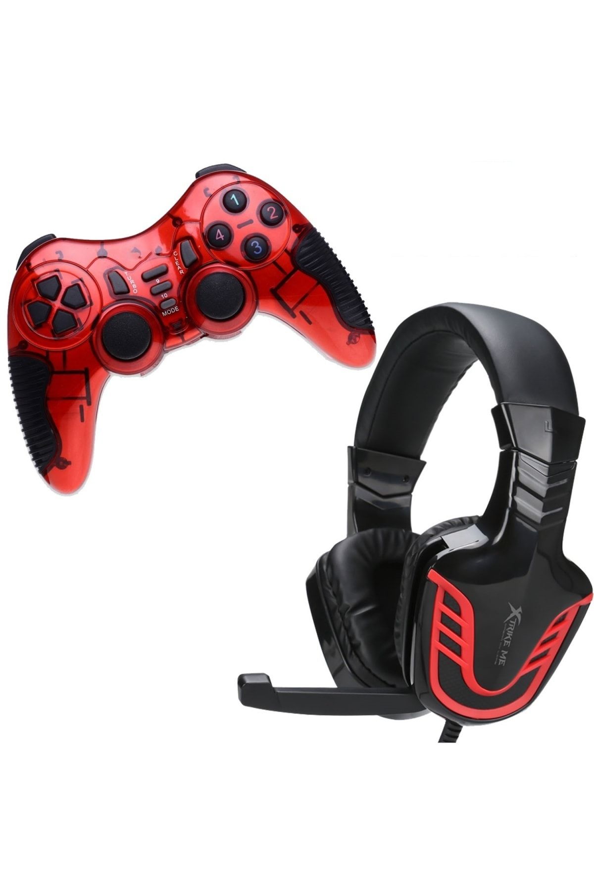 JTECH Game Box Pc Mikrofonlu Oyuncu Kulaklık Pc Joystick Oyun Kolu Gamepad 9672