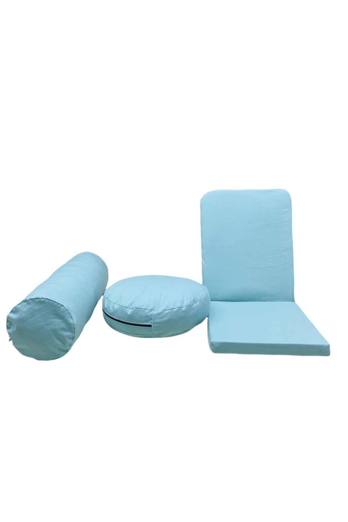 REMEGE Meditasyon Sandalyesi - Bolster - Meditasyon Minderi Üçlü Set