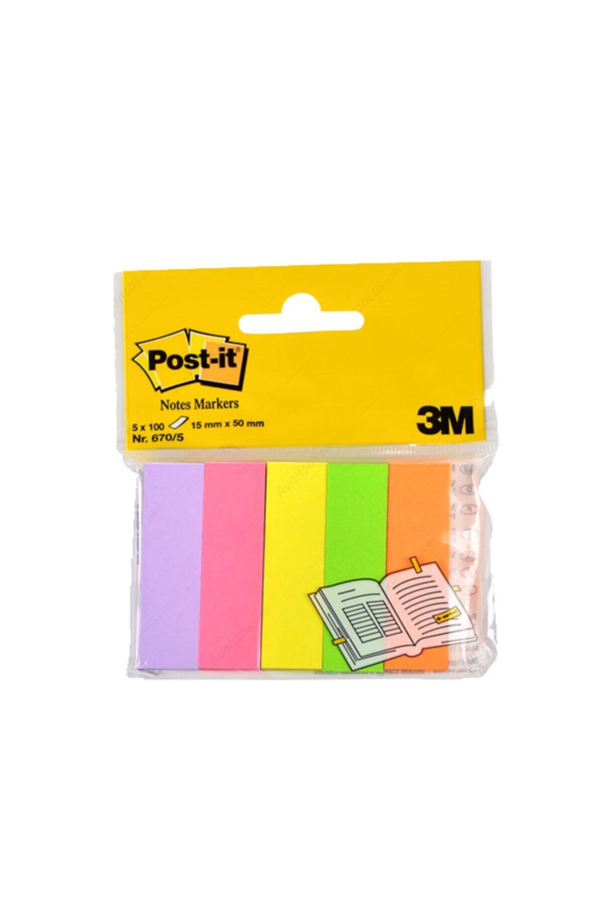 Postit Indeks 100 Yp 15x50 Fosforlu 5 Renk 670-5