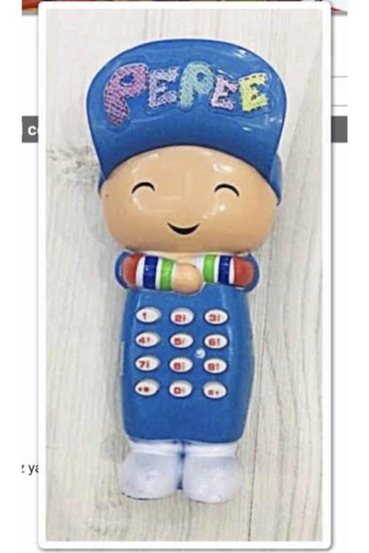 TEPE GRUP Pepee Sesli Müzikli Tuşlu Eğitici Telefon