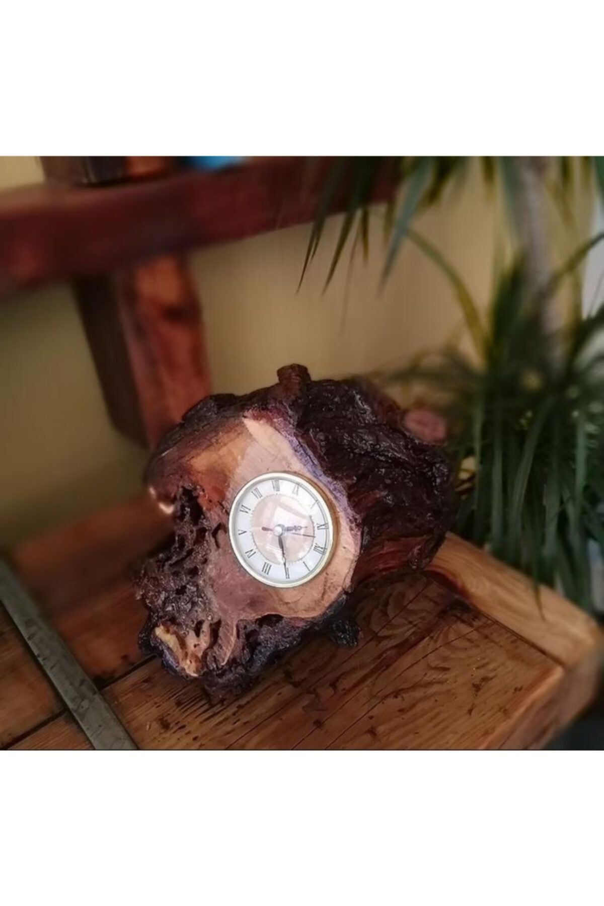 Etka Lina %100 Ahşap Masa Saati