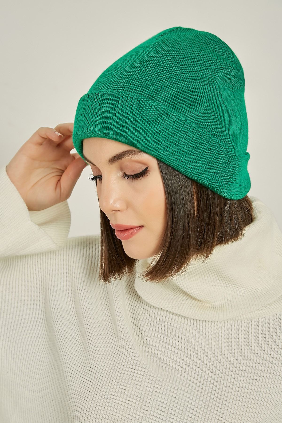 Goldmine Unisex Basic Bere Kaktüs Yeşili