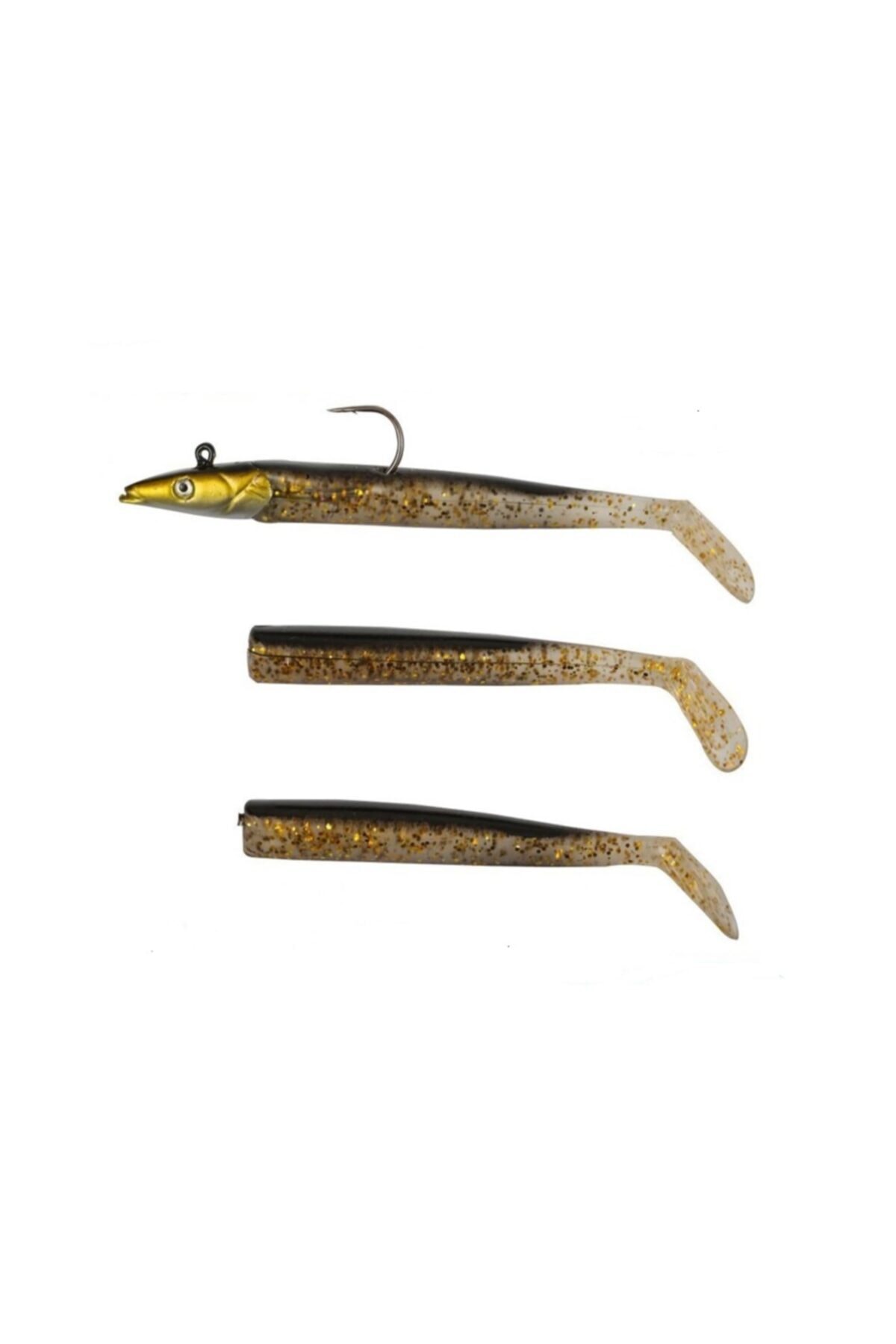 Pandora Sandeel 10cm Silikon Yem Black/gold Body-14 Gr