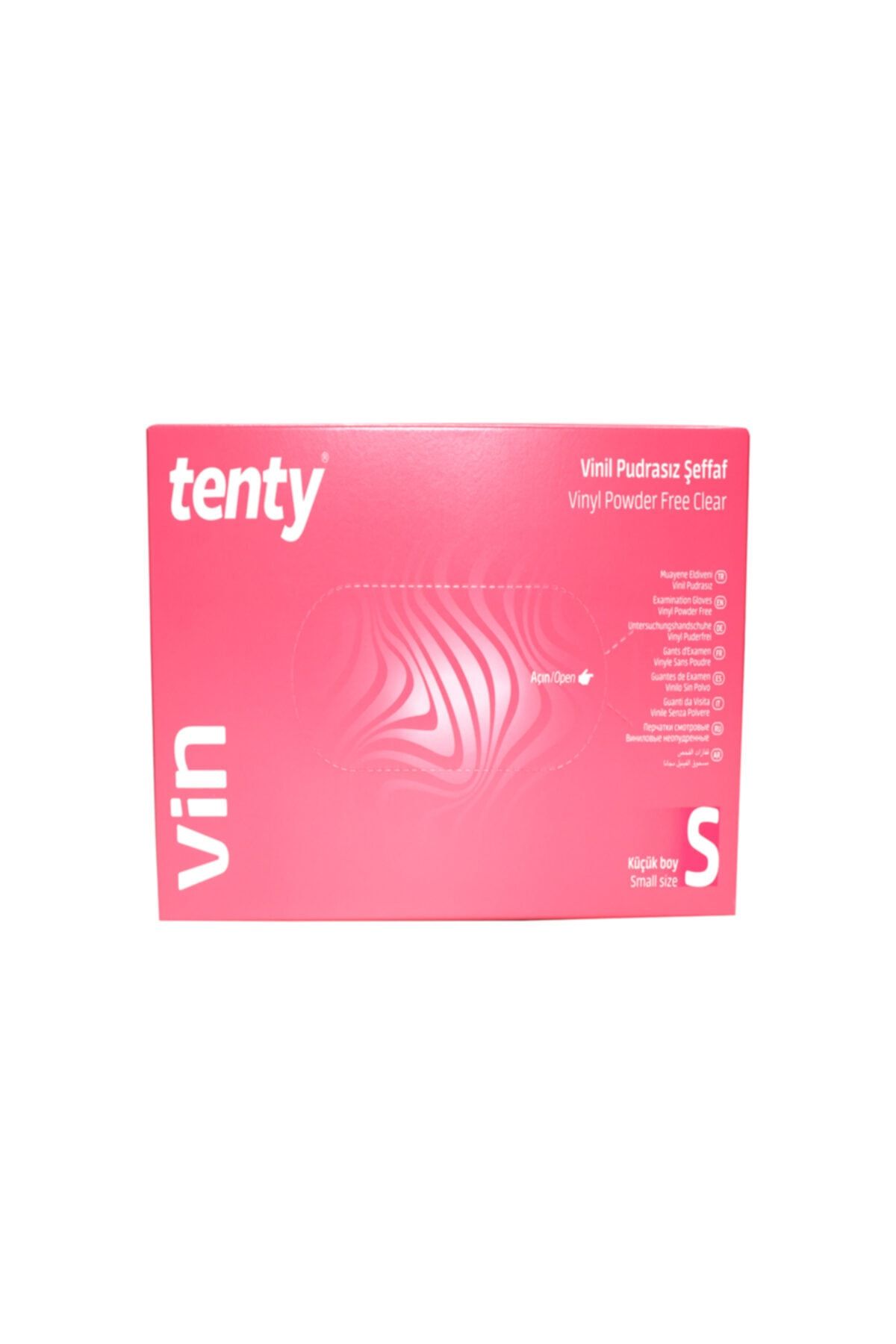 Tenty Vin Vinil Muayene Eldiven 100'lü Small