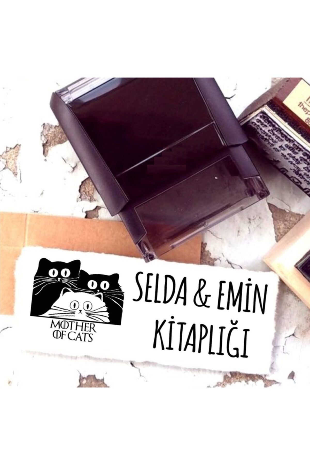 EHediyeci Tasarım Isim Yazılı Kitap Kaşesi -92
