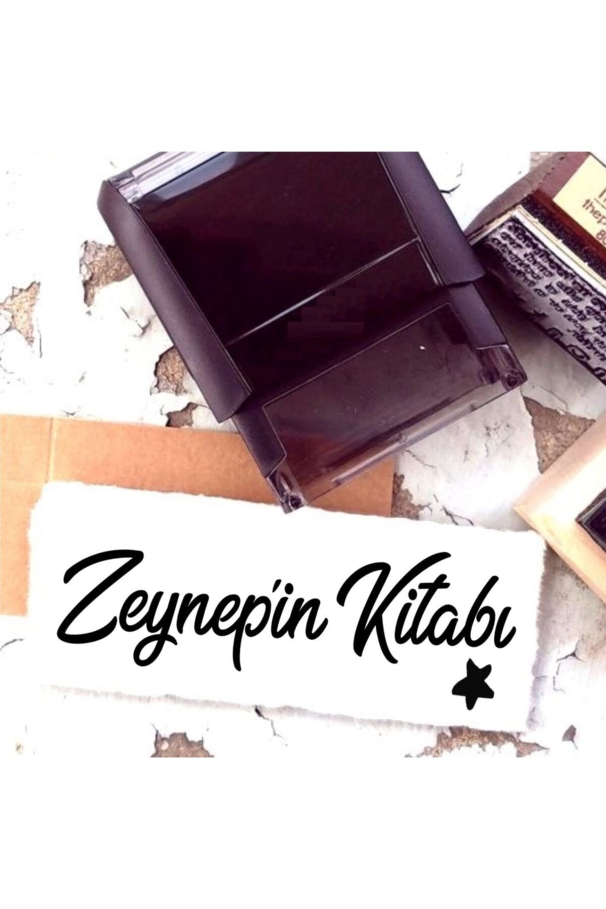 EHediyeci Tasarım Isim Yazılı Kitap Kaşesi -66