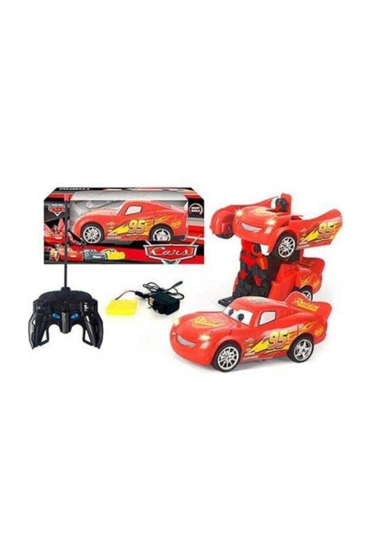 SUDEN Robota Dönüşen Şimşek Mcqueen Uzaktan Kumandalı Şarjlı Araba