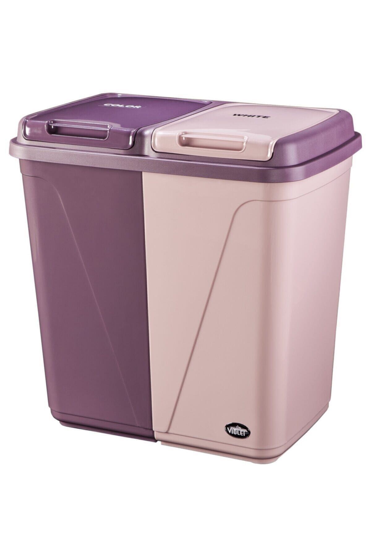 Violet Kirli Çamaşır Sepeti 2 Li