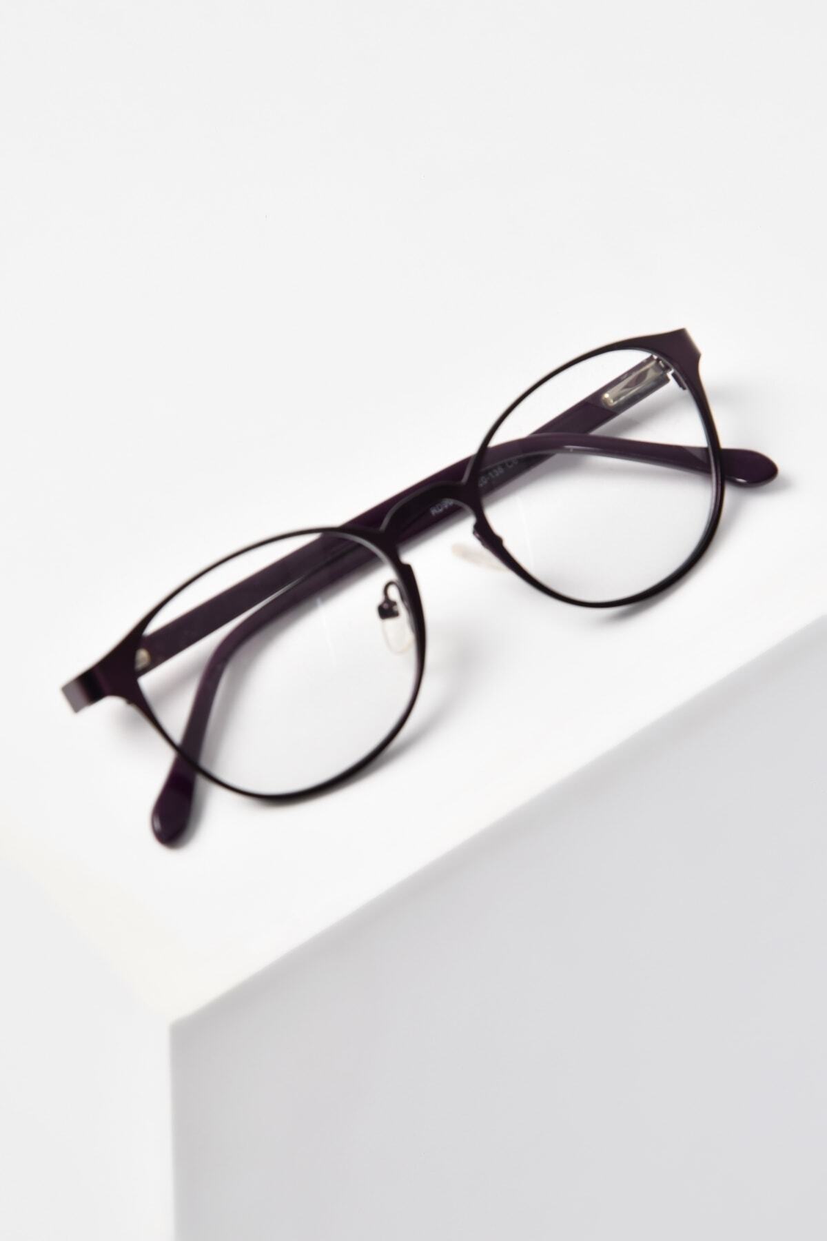 PETİTO Rd904 Unisex Metal Asetat C6 Şeffaf Mavi Işık Koruyucu Ekran Gözlüğü (49-20-138)